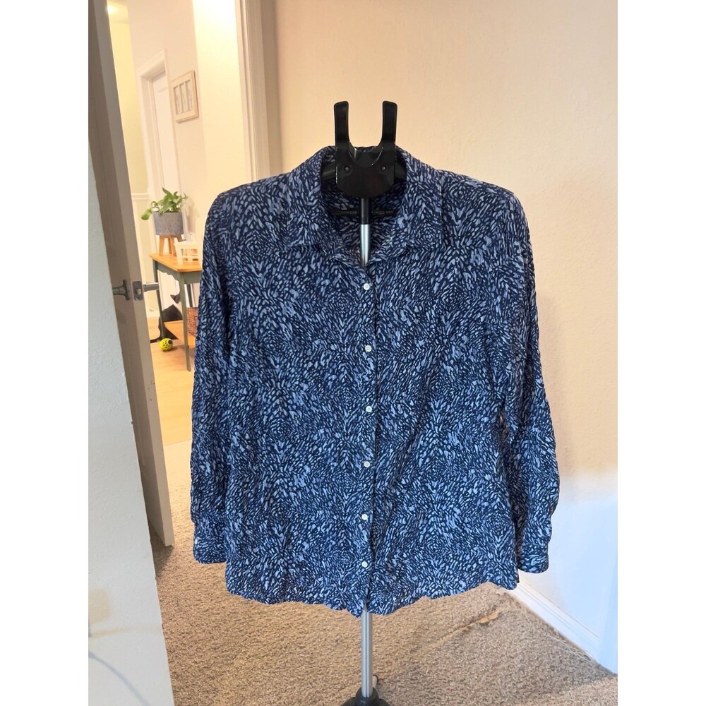 J. McLaughlin Lois Blouse in Beatriz Spot Print Women’s Size Large
